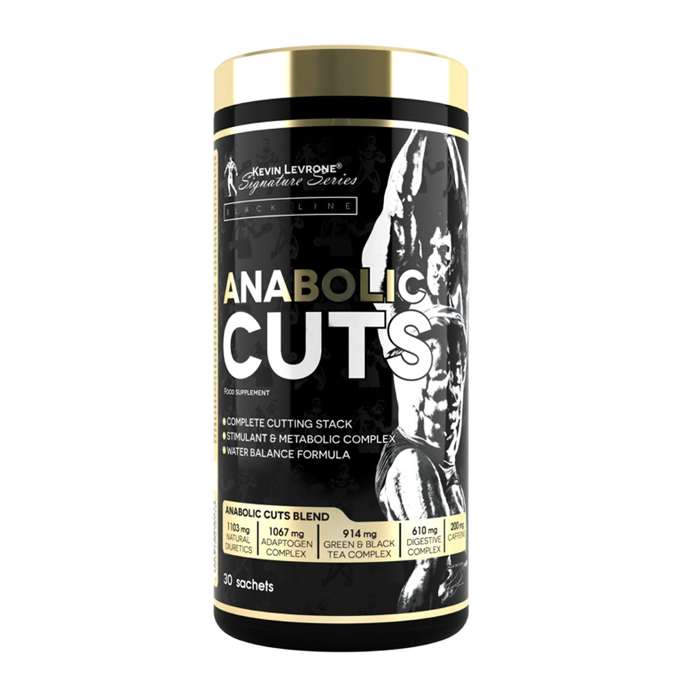 Kevin Levrone Anabolic Cuts, 30 Sachets, Burning of Excess Fat, Includes Diuretics | NOKCX0364 Levrone Black | NOKCX0364