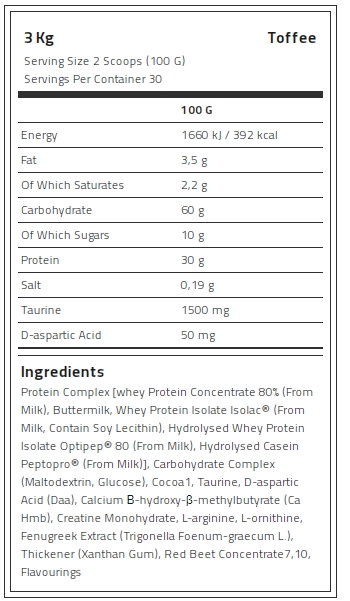 Kevin Levrone Anabolic Mass, 3 Kg, Contributes to a Growth in Muscle Mass | QEXYW3945 Levrone Black | QEXYW3945