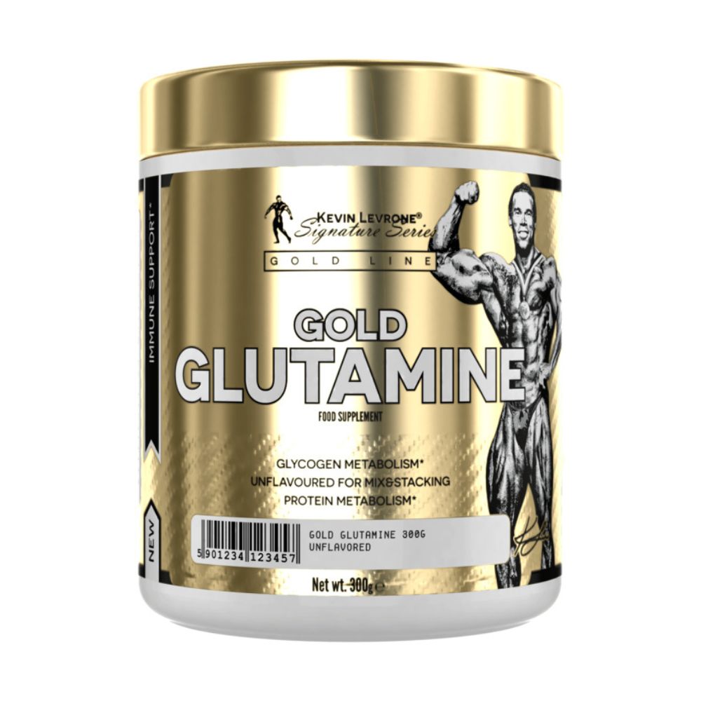 Kevin Levrone Gold Glutamine, Unflavored, 300 Gm, Muscle Fuel Recovery | ICNZB6340 Levrone Gold | ICNZB6340