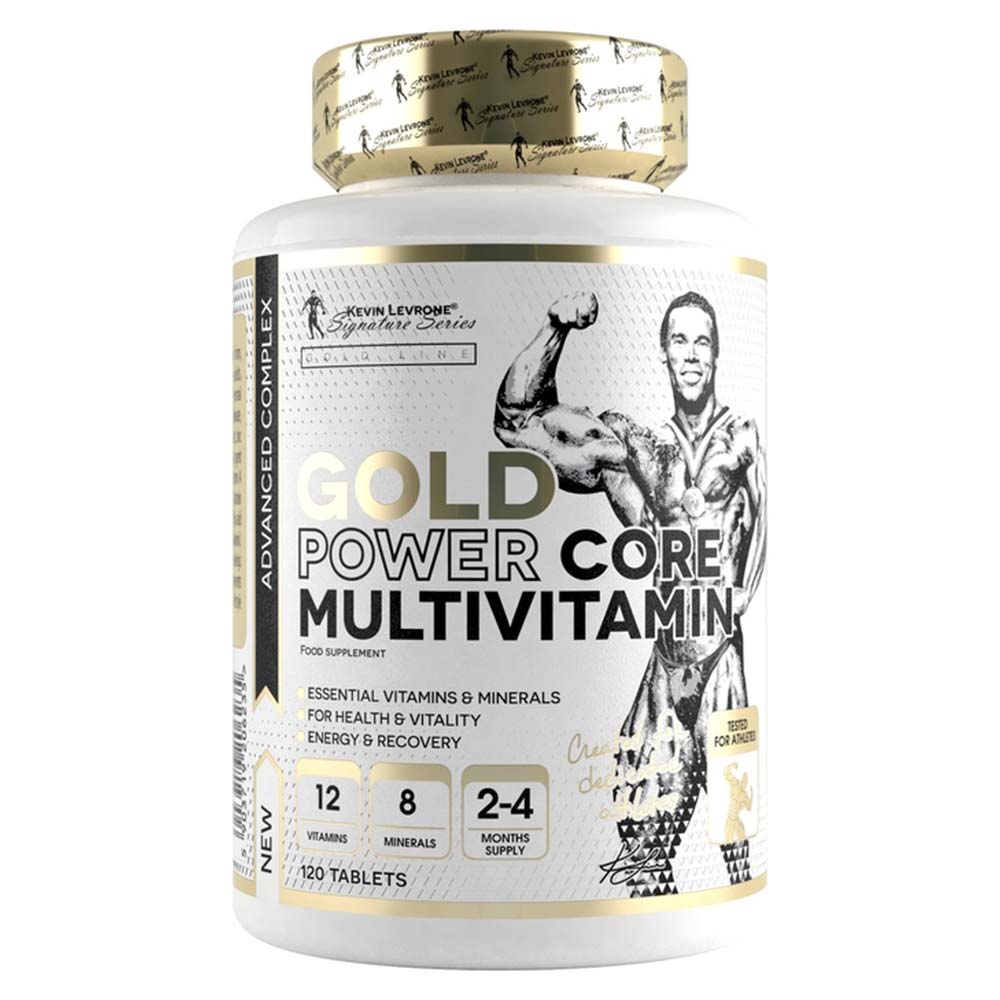 Kevin Levrone Gold Power Core Multivitamin, 120 Tablets, Contains Vitamins and Minerals, Recommended for Physically Active Adults. | KHCRJ5796 Levrone Gold | KHCRJ5796