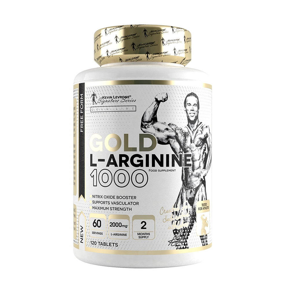Kevin Levrone L Arginine, 120 Tablets, Provides as Much as 4000 Mg of Pure L-arginine | SQBGF2587 Levrone Gold | SQBGF2587