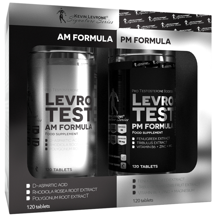 Kevin Levrone LevroTest AM PM formula 240 (2x120) tablets 5902610934568 | OBZYM3896 Levrone Silver | OBZYM3896