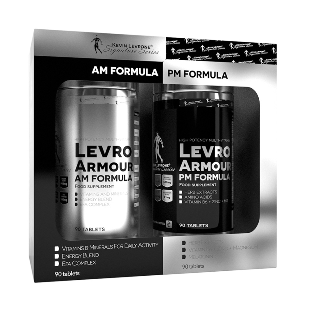 Kevin Levrone Levro Armour Am Pm Formula, 180 Tablets, Supports Immunity | IQNAF4187 Levrone Silver | IQNAF4187