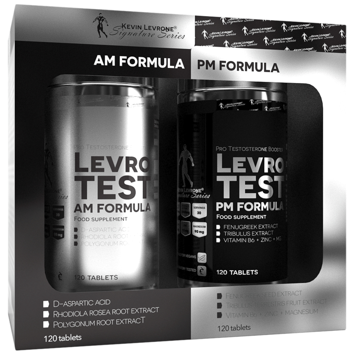 Kevin Levrone Levro Test (AM PM formula) 240 (2x120) tabs 5903719237260 | EGTRL0251 Levrone Silver | EGTRL0251