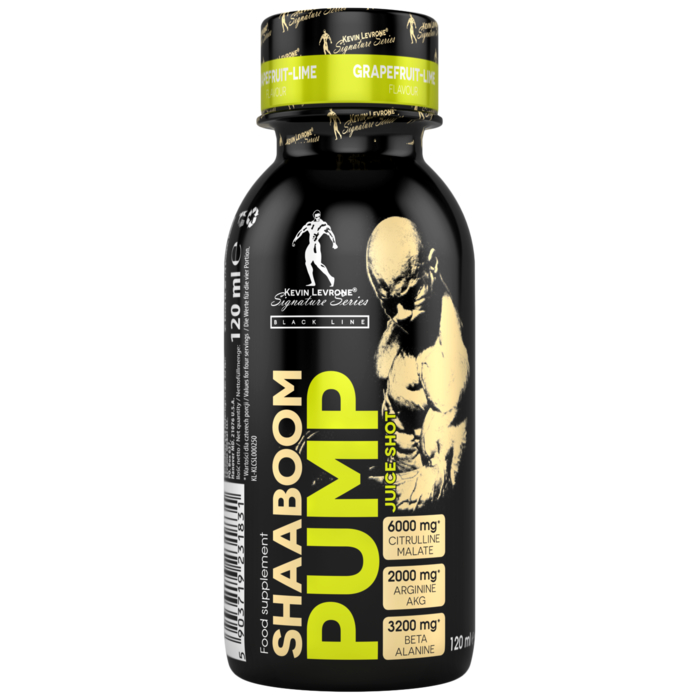 Kevin Levrone SHAABOOM PUMP JUICE SHOT 120 ml (energy drink) 5903719231831 | JMFQU8312 Levrone Black | JMFQU8312